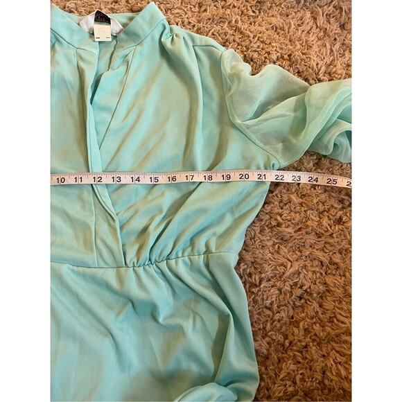 Vintage women’s 70s maxi gown size xl with waist‎ belt - Picture 6 of 9